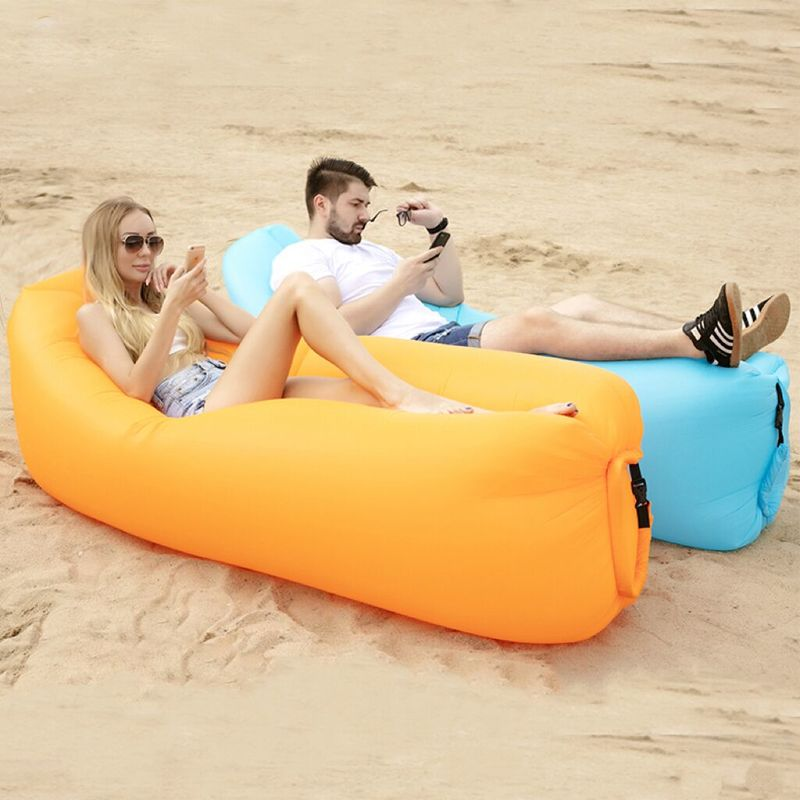Cheap Goat Tents Camping inflatable Sofa lazy bag 3 Season ultralight down sleeping bag air bed Inflatable sofa lounger trending products 2021 Tents 